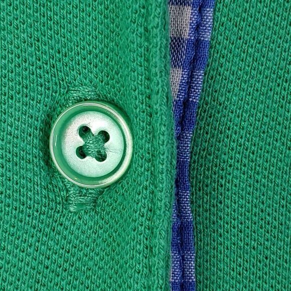 Talbots Polo Shirt Green Cotton Stretch Short Sleeve Plus Size 2X Watermelon - Picture 5 of 9